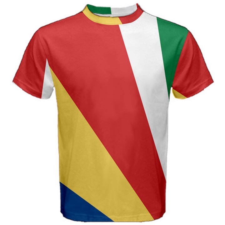 Seychelles-flag12 Men s Cotton Tee