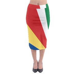 Seychelles-flag12 Midi Pencil Skirt by FlagGallery