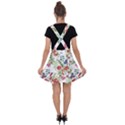 Flowers pattern Velvet Suspender Skater Skirt View2