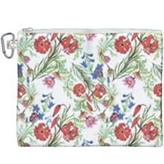 Flowers Pattern Canvas Cosmetic Bag (xxxl) by goljakoff