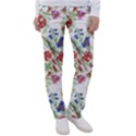 Flowers pattern Women s Casual Pants View1