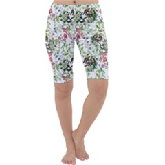 Green Flora Cropped Leggings  by goljakoff