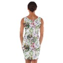 Green flora Wrap Front Bodycon Dress View2