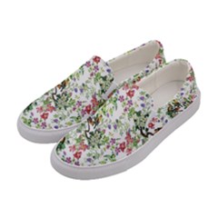 Green Flora Women s Canvas Slip Ons by goljakoff