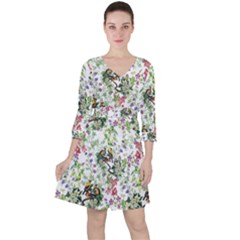 Green Flora Ruffle Dress by goljakoff