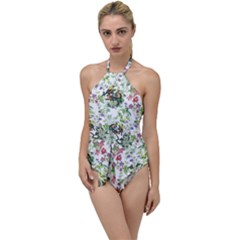 Green Flora Go With The Flow One Piece Swimsuit by goljakoff