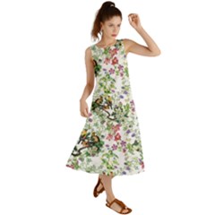 Green Flora Summer Maxi Dress by goljakoff