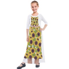 13-258654407-0-1-1 13-258654407-1-1-1 Kids  Quarter Sleeve Maxi Dress