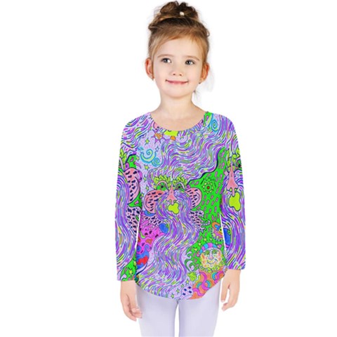 Shapechanger Kids  Long Sleeve Tee by chellerayartisans