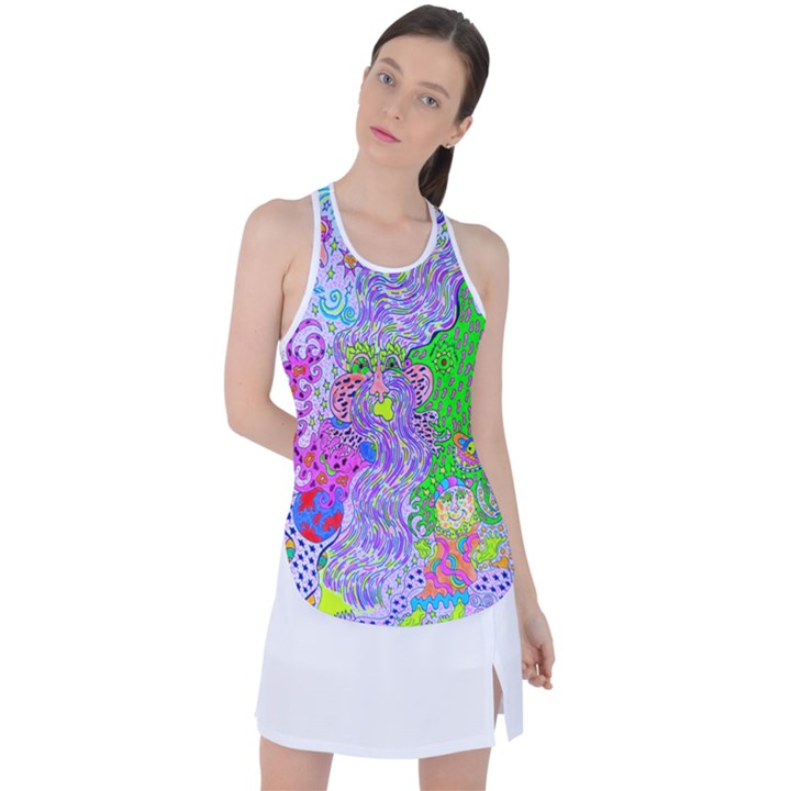 Shapechanger Racer Back Mesh Tank Top