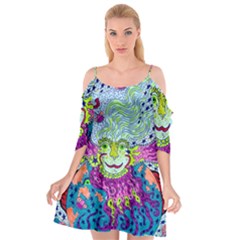 Supersoniccelestialpower2020 Cutout Spaghetti Strap Chiffon Dress by chellerayartisans