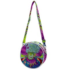 Supersoniccelestialpower2020 Crossbody Circle Bag by chellerayartisans