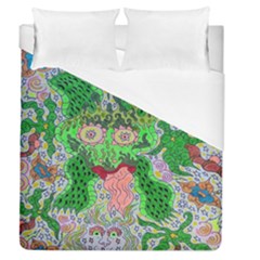 Supersonicfrog Duvet Cover (queen Size) by chellerayartisans