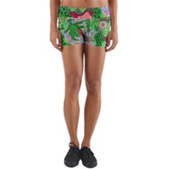 Supersonicfrog Yoga Shorts by chellerayartisans