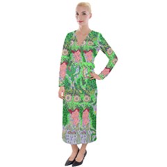 Supersonicfrog Velvet Maxi Wrap Dress by chellerayartisans