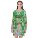 Supersonicfrog Long Sleeve Chiffon Shift Dress  View1