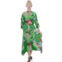 Supersonicfrog Quarter Sleeve Wrap Front Maxi Dress View2