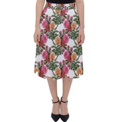 Flowers Pattern Classic Midi Skirt by goljakoff