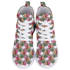 Flowers Pattern Women s Lightweight High Top Sneakers by goljakoff