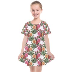 Flowers Pattern Kids  Smock Dress by goljakoff