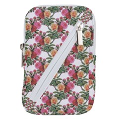 Flowers Pattern Belt Pouch Bag (large) by goljakoff