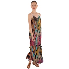 Mosaic Pieces                                                       Cami Maxi Ruffle Chiffon Dress