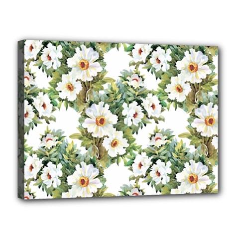 Summer Flowers Canvas 16  X 12  (stretched) by goljakoff