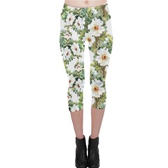 Summer Flowers Capri Leggings  by goljakoff