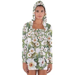 Summer Flowers Long Sleeve Hooded T-shirt by goljakoff