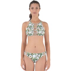 Summer Flowers Perfectly Cut Out Bikini Set by goljakoff