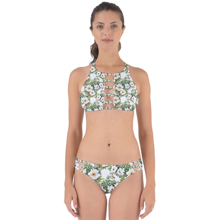 Summer flowers Perfectly Cut Out Bikini Set