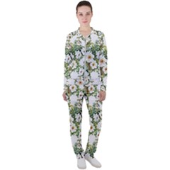 Summer Flowers Casual Jacket And Pants Set by goljakoff