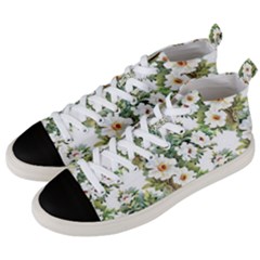 Summer Flowers Men s Mid-top Canvas Sneakers by goljakoff