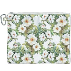 Summer Flowers Canvas Cosmetic Bag (xxxl) by goljakoff