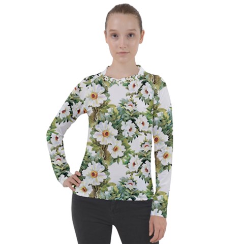 Summer Flowers Women s Pique Long Sleeve Tee by goljakoff