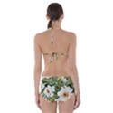 White flowers Cut-Out One Piece Swimsuit View2