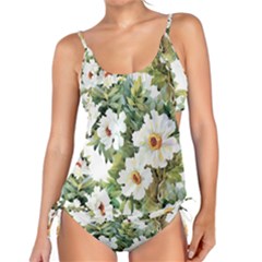 White Flowers Tankini Set by goljakoff