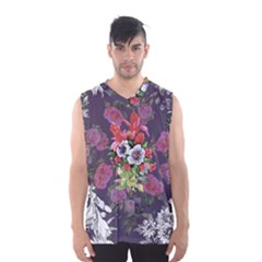 Purple Flowers Men s Basketball Tank Top by goljakoff