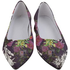 Purple Flowers Women s Block Heels  by goljakoff