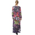 Purple flowers Maxi Chiffon Beach Wrap View2