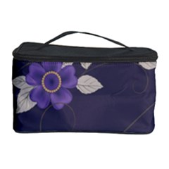 Purple Flowers Cosmetic Storage by goljakoff