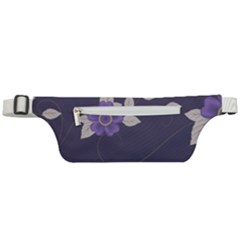 Purple Flowers Active Waist Bag by goljakoff