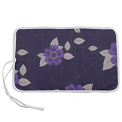 Purple Flowers Pen Storage Case (s) by goljakoff