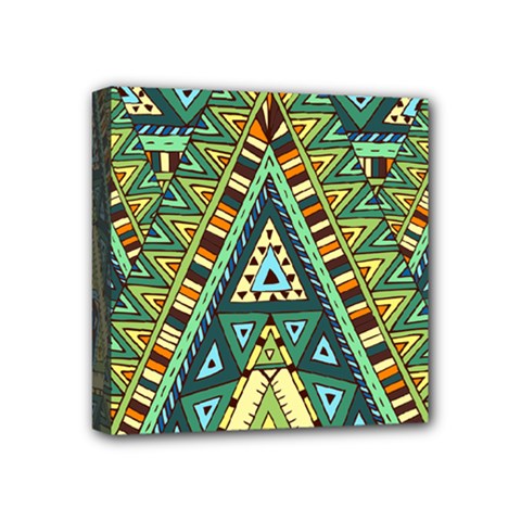 Native Ornament Mini Canvas 4  X 4  (stretched) by goljakoff