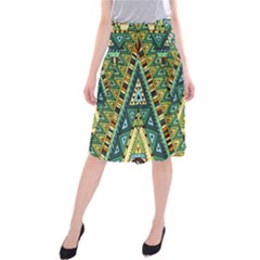 Native Ornament Midi Beach Skirt by goljakoff