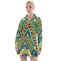 Native Ornament Women s Long Sleeve Casual Dress by goljakoff