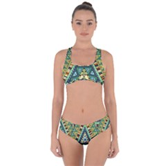 Native Ornament Criss Cross Bikini Set by goljakoff