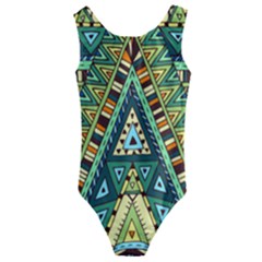 Native Ornament Kids  Cut-out Back One Piece Swimsuit by goljakoff