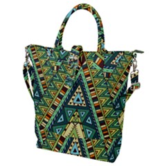 Native Ornament Buckle Top Tote Bag by goljakoff