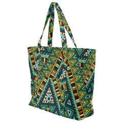 Native Ornament Zip Up Canvas Bag by goljakoff